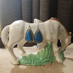 Turquoise Sterling Silver Drop Earrings